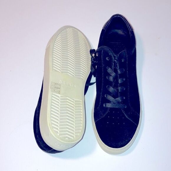 New Greats suede leather platform sneakers in excellent condition - Picture 4 of 5